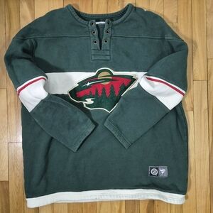 Fanatics Minnesota Wild NHL Stitched Hockey Fleece Sweater 2XL